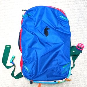 New no tags Cotopaxi Blue Colorful Backpack Carry on Duffel Bag Allpa 28 Luggage